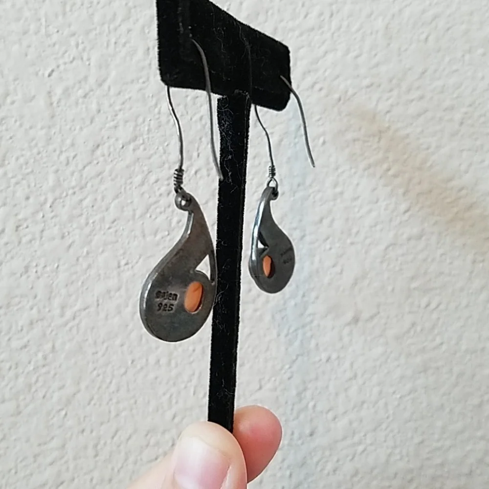 Sajen Sterling and Gemstone Drop Earrings